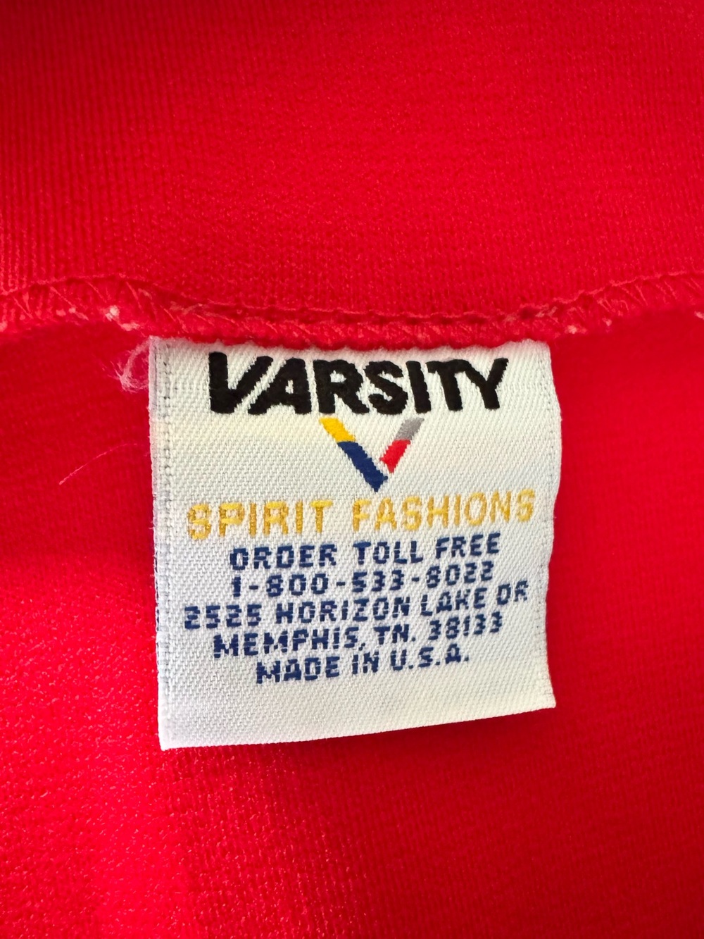Varsity Red Cheer Shell Tank Top - Picture 4 of 5